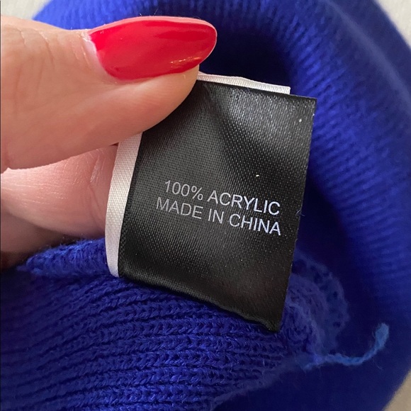 NHL NY Islanders New York Islanders Hockey Beanie Winter Sports Hat Blue Orange - Picture 7 of 7